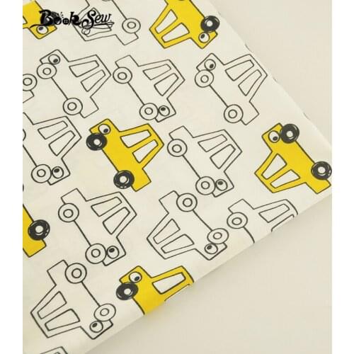 Booksew New Arrival Home Textile For Patchwork Bedding Baby Sewing Cloth Tecido Small Car Pattern 100% Cotton Twill Fabric