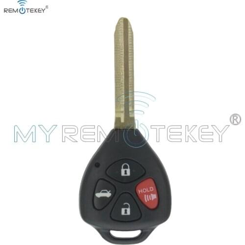 Remote key case shell 4 button for Toyota Camry RAV4 Yaris Avalon Venza Matrix remtekey