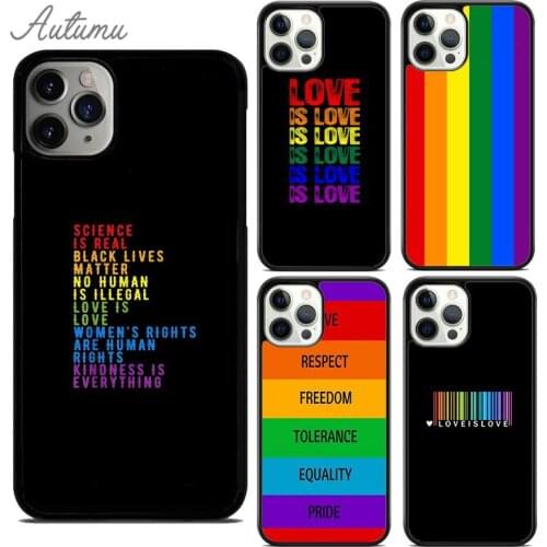 Gay Pride Rainbow Flag Phone Case for iPhone 11 12 Pro Max mini X XR XS SE 2020 5 6S 7 8 Plus Samsung Galaxy S9 S10 Cover shell