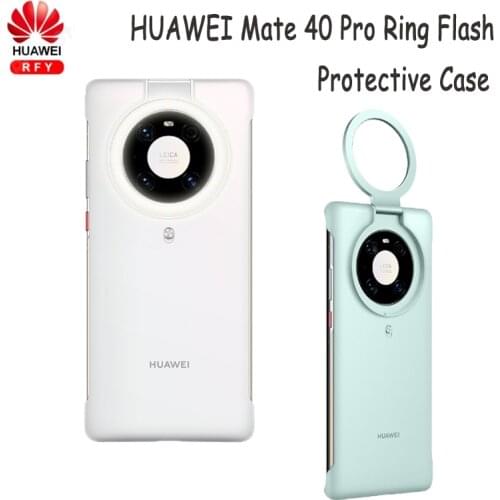 Original HUAWEI Mate 40 Pro Ring Light Case additonal lighting Flash Camera Phone Case Cover Mini Flashlight for Mate 40 Pro