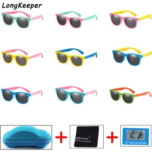 Children Kids Polarized Sunglasses Boys Girl Baby Unbreakable Silicone Safety Sun Glasses 100% UV400 Eyewear Child Shades Oculos