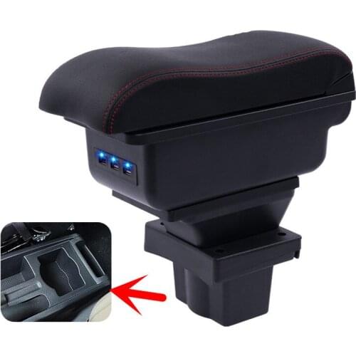 For Skoda Yeti Octavia A5 armrest box central Store content box storage case USB interface decoration accessories 2008-2010