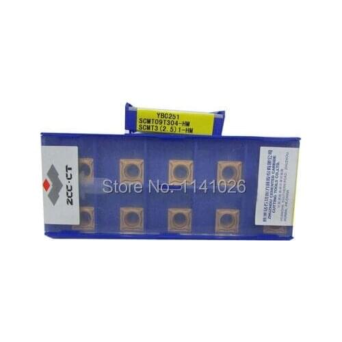 Free shopping 10PCS SCMT 09T304-HM YBC251 Cemented Carbide Cutter Turning tools Carbide insert