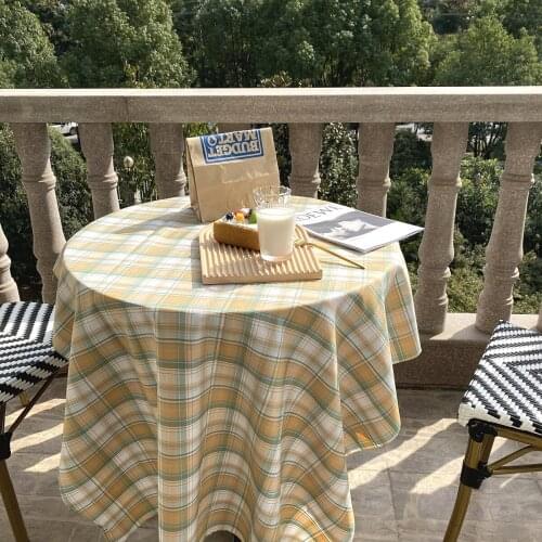 Korean Ins Retro Cream Color Table Cloth Student Desk Cloth Girl Heart Coffee Table Table Mat Photo Background Cloth Home Decor