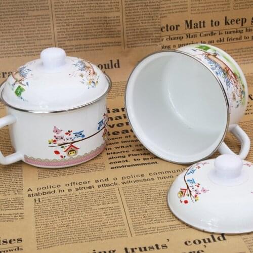 Creative, retro enamel milk cup, enamel cup, coffee with lid milk cup, fast food cup