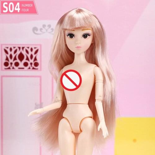 30cm Dolls Gold Hair 1/6 Bjd Doll Toy for Girls 26 Joint Movable Normal Skin Body Dress Up Princess Dolls