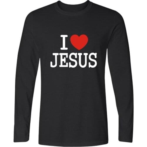 LUCKYFRIDAYF I Love Jesus fashion hip hop style women men t shirt casual tee shirt long sleeve loose t-shirt sweatshirt tops 4XL