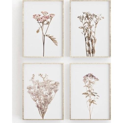 Floral Wall Art Flower Canvas Painting Botanical Nordic Posters And Prints Printable Wall Pictures For Living Room Home Decor