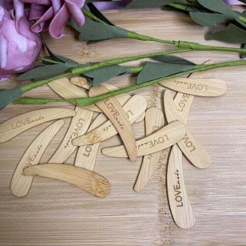 Natural Birch Wood Ice Cream Spoons Disposable Mini Spatulas Custom Engraved Lotion Cream Cosmetic Scrub Scoop with custom Logo