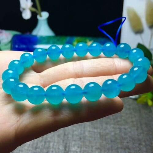 Natural Bracelet Amazonite From Mozambique Gemstone Beads AAA 9-8mm Free Shipping