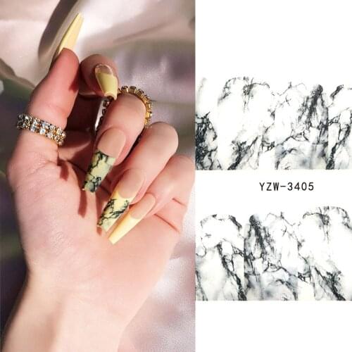 New Stickers for Nails Color black and white Mona Lisa pattern Nail Art Decorations winter Sticker Decal