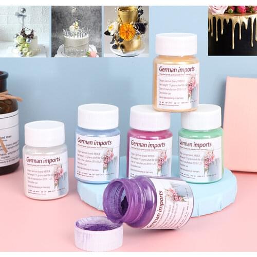 15g Cake Edible Glitter Powde Color Dust Silver Pearl Baking Decorations