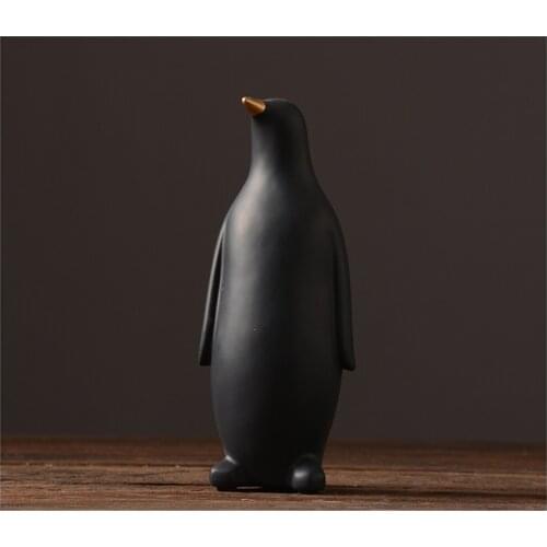 RESIN PENGUIN CRAFTS LIVING ROOM CREATIVE FURNISHING MODERN SIMPLE HOME DECORATION FOR FREE SHIPPING