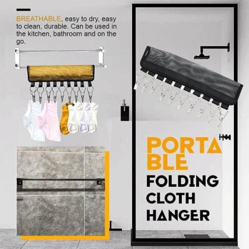 Portable Cloth Clothes Rack Clips Cap Rack Baseball Hats Visors Door Hanger Holder Hook Storage Organizer Gift Portable Folding