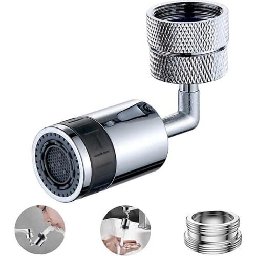 720 Degrees Splash Filter Faucet Spray Head Anti Splash Filter Faucet 22-24mm Movable Kitchen Tap Water Saving Nozzle Sprayer