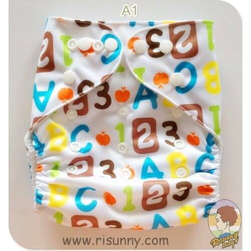 Risunnybaby 1Pcs Baby Diapers Reusable Training Pants Washable Cloth Nappy Diaper Waterproof Cotton Potty Underwear