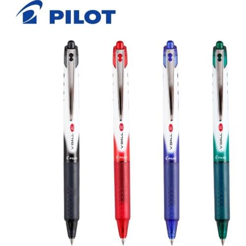 3Pcs Pilot V-ball BLRT-VB5/VB7 Ballpoint Pen Signature Neutral Pen Push Type Large Capacity Examination Student Stationery
