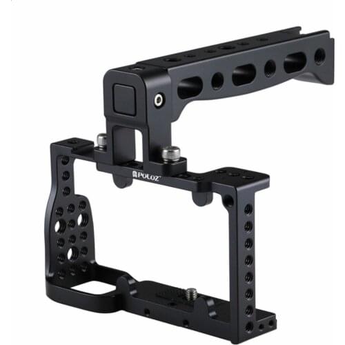 Aluminum Alloy Video Camera Cage Handle Stabilizer Video steadycam for Sony A6300 / A6000