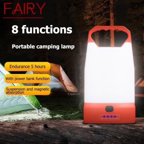 FAIRY Portable Lantern COB Tent Light Multi-function USB Charging Super Bright Hand Light Emergency Camping Outdoor Waterproof