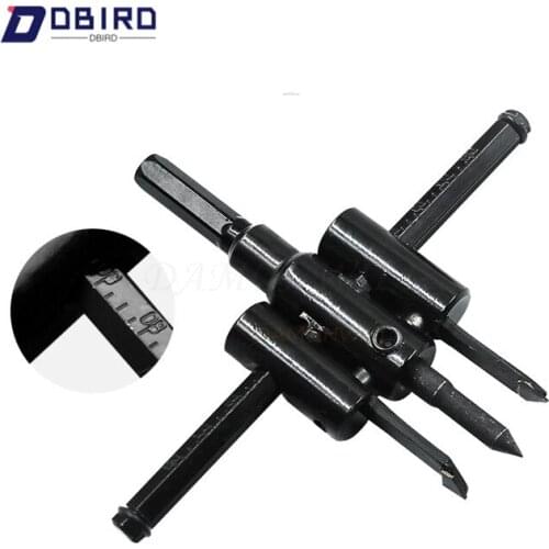 Alloy 120mm/200mm Drills Adjust Wood Circle Hole Saw Cutter Tool Kit Set Cordless Drill Bit For Woodworking