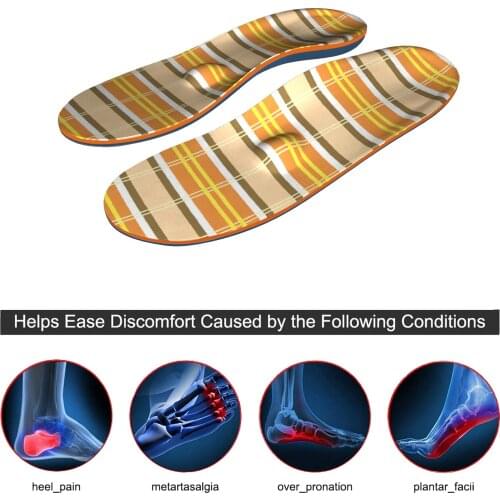 Plantar Fasciitis Memory Foam Relief Foot Pain Arch Support Insoles for Men and Women Flat Feet Foot Shoe Insoles