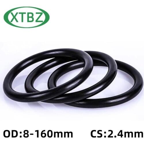 O-Ring CS 2.4mm OD8-160mm NBR Rubber Oil Seal Automobile Gasket