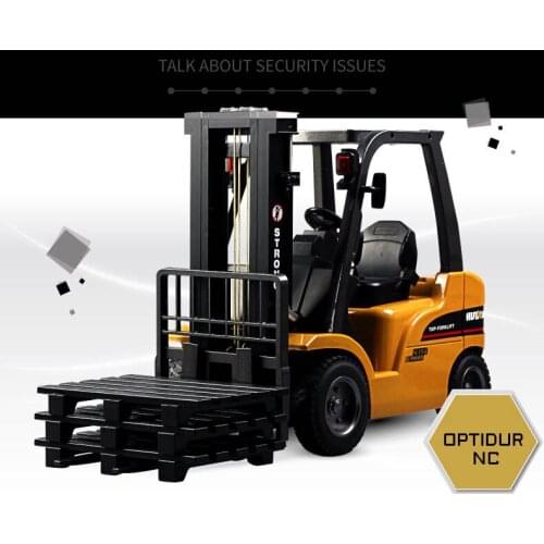 Huina 577 forklift alloy metal plastic 2.4G 8CH remote control truck childrens multiplayer toy