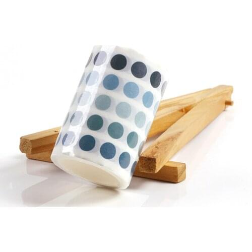 1pcs Basic Dot Gradient Color Tape Hand Account DIY Hand Account Material Sticker Office Student Stationery