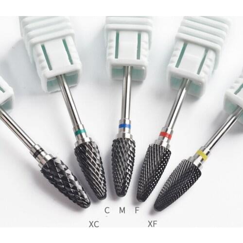 1pc Ceramics Drill Bits For Manicure Milling Machine Nail Art Electric Polishing Tools Accessories Gold Stainless Steel Axle