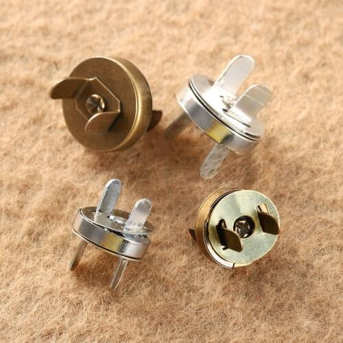 10pcs 14mm/18mm Metal Snaps Fasteners Bag Purse Clasps Magnetic Sewing Buttons For Handbag Craft Sewing Leather Coat Buttons