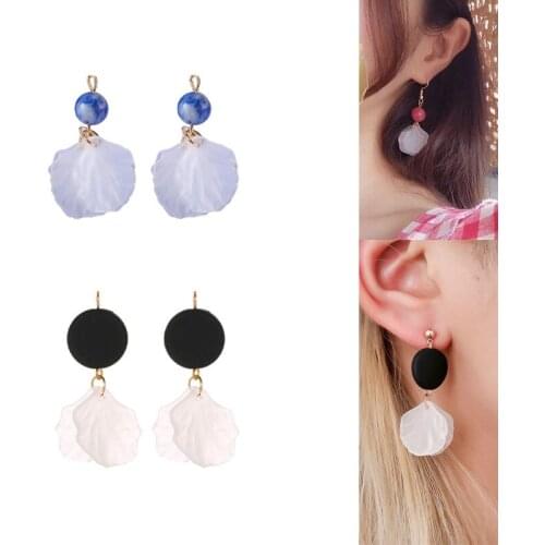 2020New 60Pcs Shell Flower Petal Pendants Button for DIY Jewelry Earring or Necklace Accessories ZM03-ZM04