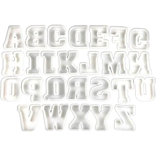 26Pcs Silicone Alphabet Molds Large Letter Molds Epoxy Resin Molds for DIY Craft Birthday Party Wedding Home Decoration