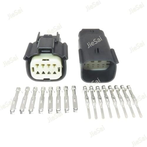 8 Pin 33472-0801 33482-4801 Automotive Electrical Headlight Light Socket Auto Connector For Ford Chevrolet