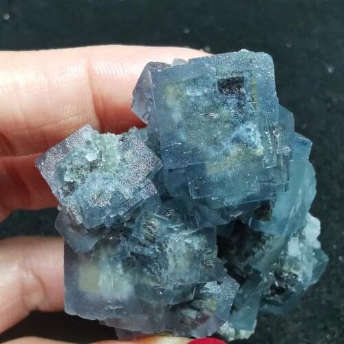 87.8gNatural rare fluorite and green crystal symbiotic mineral specimen healing energy QUARTZ GEM furniture decoration Teaching