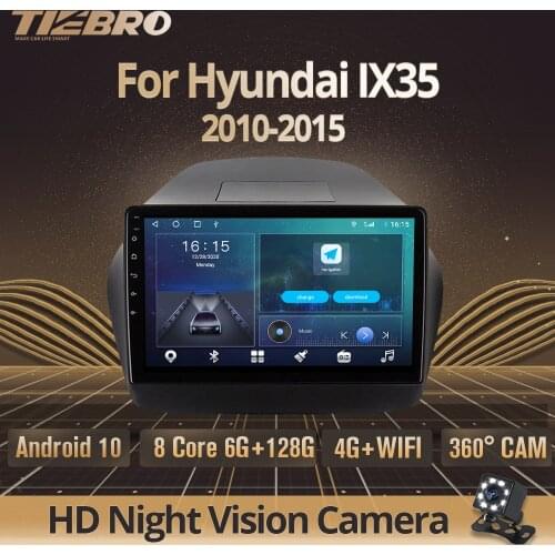 2DIN Android 10.0 Car Radio For Hyundai IX35 2010-2015 GPS Navigation Car Multimedia Player Stereo Receiver DSP Car Video IGO