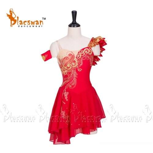 Nikiya Romantic Tutu Don Quixote La Bayadere La Esmeralda Red Professional Ballet Costume Stage Performance Ballet Dress BT721