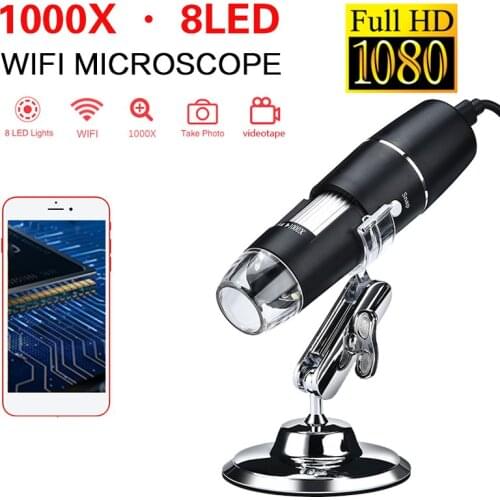 Digital Microscope Wi-Fi Microscope Electron Microscope Monitoring Mobile Phones Computers Durable Portable Ear Cleaning Tool