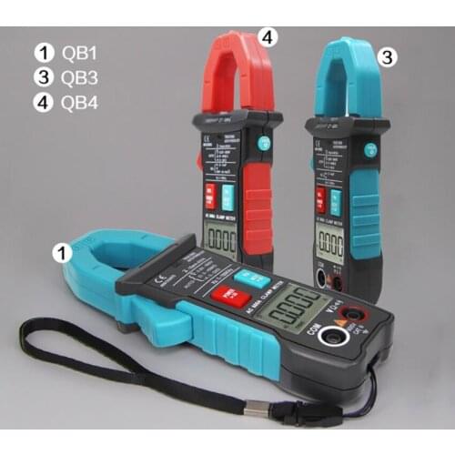 Digital Clamp Meter DC/AC Voltage True RMS Auto-Ranging 4000 Counts Multimeter Live Check Resistance, Capacitance, Diode