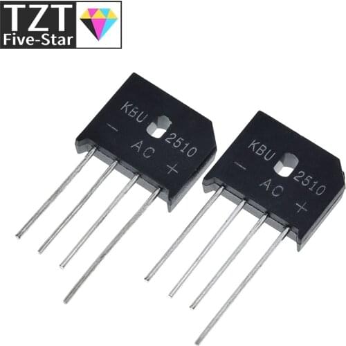 5PCS 25A 1000V diode bridge rectifier KBU2510