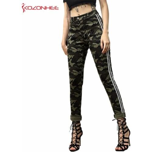 Fashion Camo Stretch Jeans With High Waist Women Elasticity Camouflage Tight Skinny Pencil Women Jeans #28