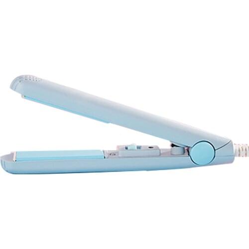 2 In 1 Ceramic Portable Styling Tools Cute Anti-skid Curler Ergonomic Electric Wired Flat Iron Splint Mini Hair Straightener