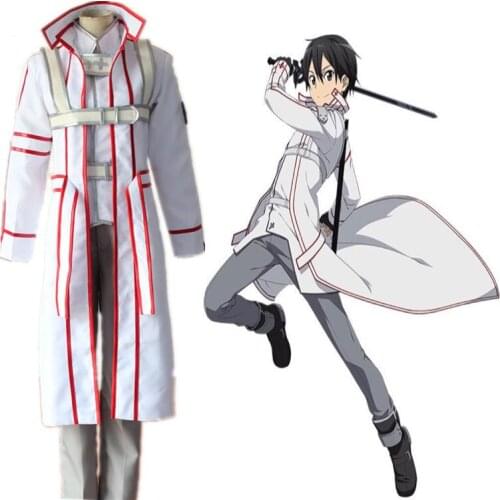 Anime Sword Art Online Cosplay Costumes Kazuto Kirigaya Cosplay Costume Knights Of Blood Uniform Halloween Party Cosplay Costume