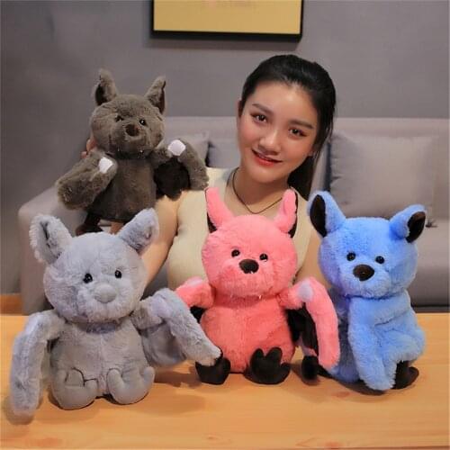 24cm Fashion Baby Animal Plush Bat Doll Stuffed Creativity Plush Soft Pillow Kid Toy Children Room Bed Decoration Toy Gift
