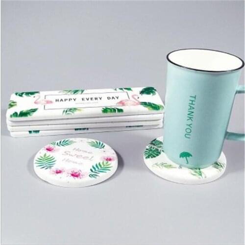 Fashion Coaster Coffee Cup Mat Tea Pad Dining Fashion Decoration Accessories Quick-drying Water Absorption Diatomite Cup Mat
