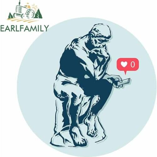 EARLFAMILY 13cm x 9.6cm for The Modern Thinker Funny Person Decal Kids Room Motorcycle Helmet Anime Laptop Vehicle Car Stickers