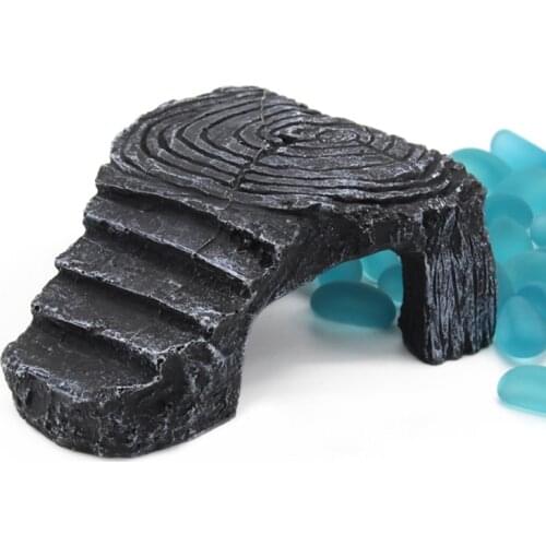 Aquarium Turtle Island Basking Climbing Platform for Repitle Amphibians Tortoise Rock Cave Decoration Turtle Stone Ornament