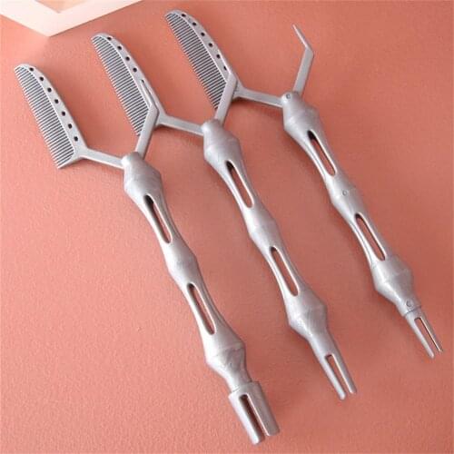 1PC Perfessional Hair Perm Comb Hair Styling Perm Tools Barber Shop Hairdressing Curling Iron Hairdresser Positioning Perm Comb