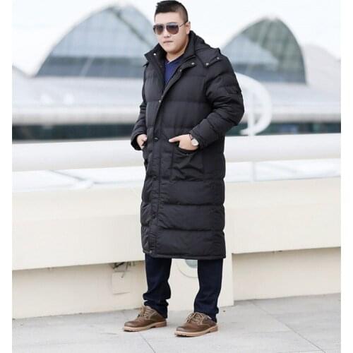 Plus Size Long Paragraph Male Winter Clothes 8Xl 7Xl 6Xl Winter Long Down Jacket Tall Big Size Fat Xl Coat Overknee 10Xl 9Xl