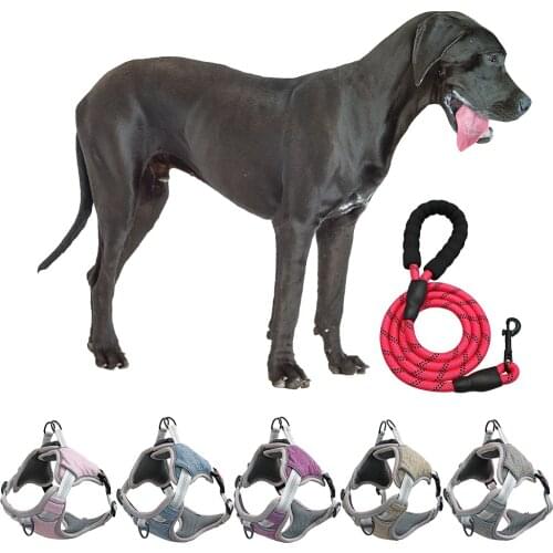 Super Strong Dog Harness for Training Large Dog Leashes and Collars No Pull Dog Harness Walking