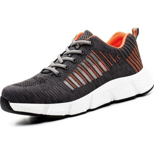 Light Safety Shoes Mens Boots Anti-smashing and Anti-piercing Steel Toe Cap Shoes Breathable Non-slip Protective Work Shoes